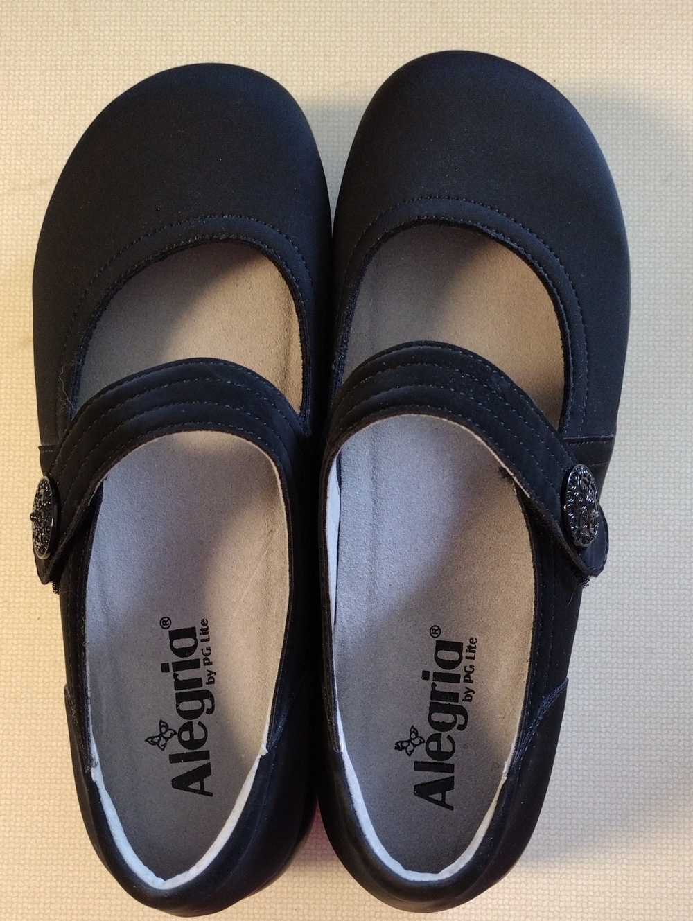 Alegria Women’s Black Mary Jane Comfort Shoe New Size 38 Or 7.5/8